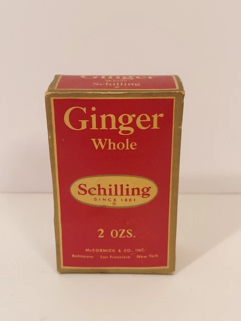 Schilling Brand Whole Ginger 2oz Spice Box