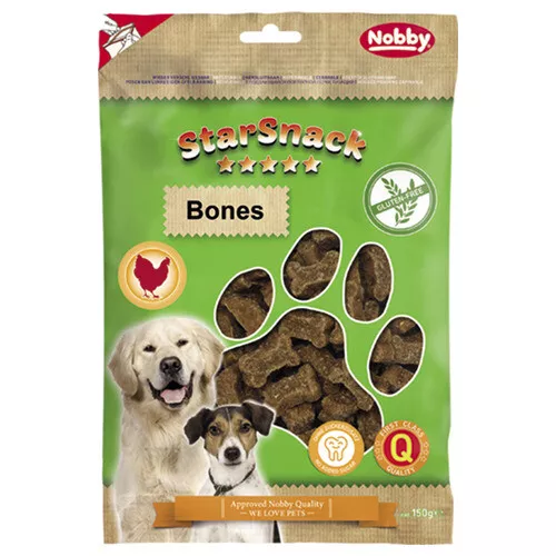 Nobby StarSnack Bones glutenfrei 150 g, Hundesnack, UVP 2,69 EUR, NEU