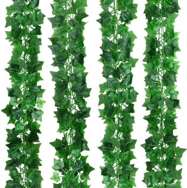 2-10er-set Efeu Künstliche Girlande Efeugirlande Hängende Pflanzen Kunstpflanze