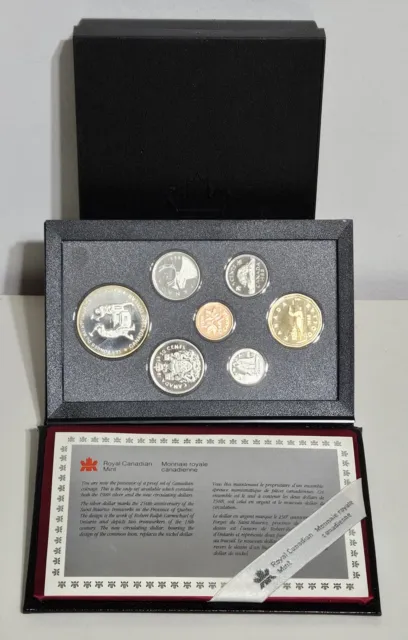 Canada 1988 Royal Canadian Mint Double Dollar Proof Coin Set ~ COA & Hard Box