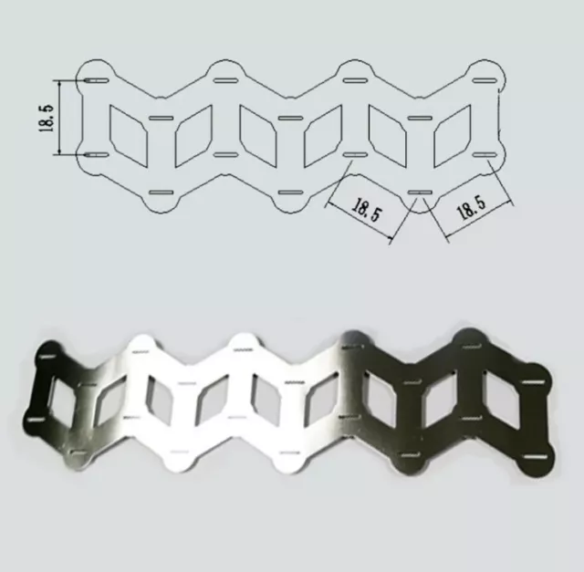 1 MT Striscia nickel nichel saldatura batterie litio 0.15 x 27 mm obliquo