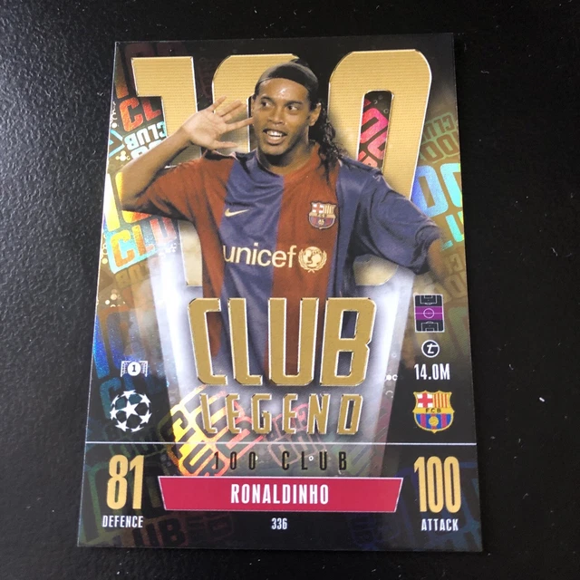 RONALDINHO HUNDRED 100 CLUB Match Attax Extra 2023/2024 Champions
