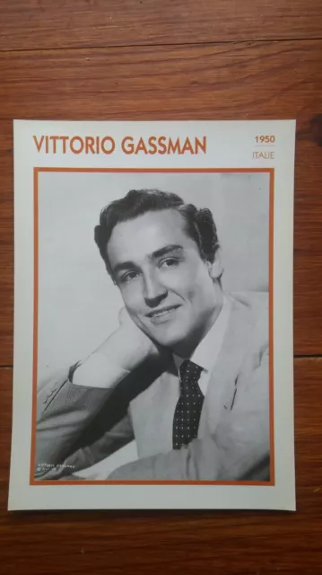 VITTORIO GASSMAN   fiche cinéma carte lobby card actor movie 1992