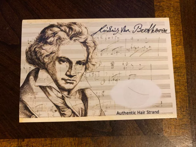Beethoven Hair Strand Lock Piece Speck Relic unsigned Music Composer museum