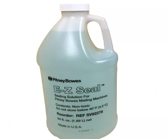 Pitney Bowes Genuine E-Z Seal Folder Inserter Sealing Solution Fluid 1.89 Litres