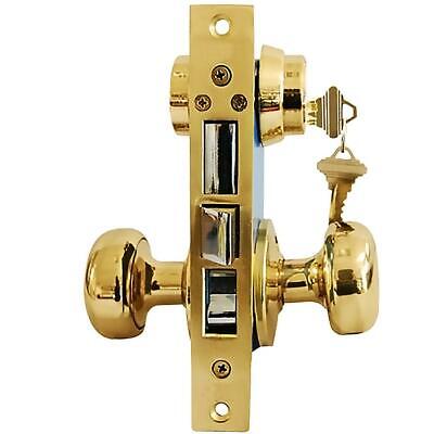 Grip Tight Tools Mortise Gate Entry Lock Set- Right Hand-Backset 2-1/2" + 2 Keys