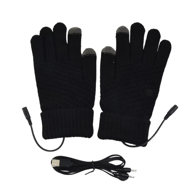 Hiver Électrique Moufles Chauffé Gants Complet Main Chauffant USB Rechargeable 1 3