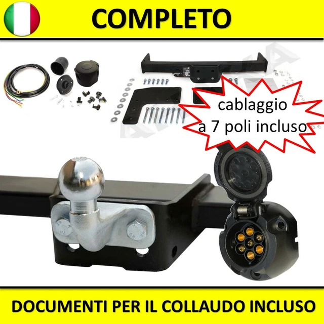 STEINHOF Gancio Di Traino Fisso Per Mitsubishi ASX (07.2012-2022) Con Kit Elettrico 13 Poli - Omologato