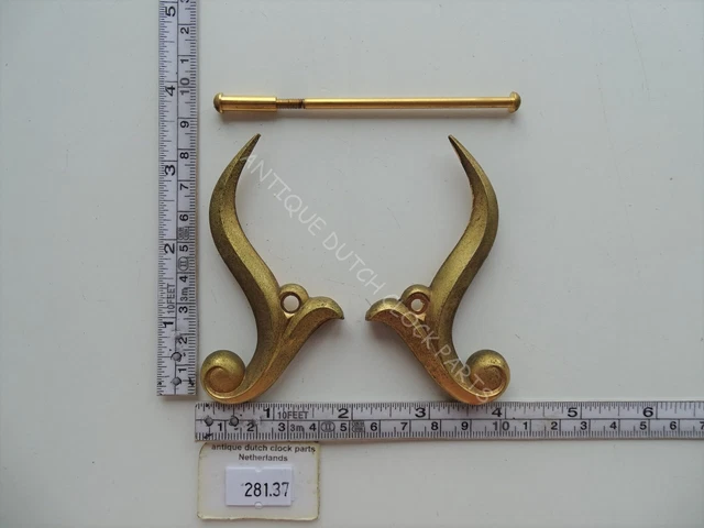 Set Clock Feet Right Side For A German Schmid Mantel Or Neuchateloise Clock