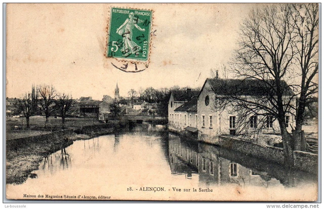 61 ALENCON - vue sur la sarthe