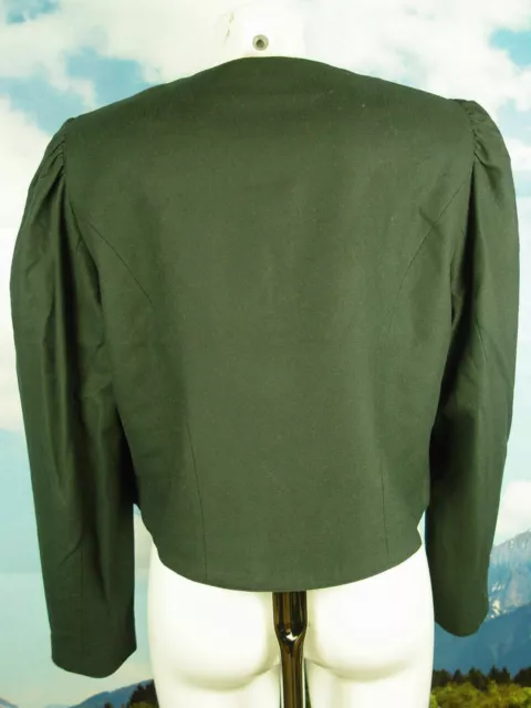 Giacca dirndl corta elegante come nuova verde Loden-Janker giacca tradizionale taglia 42 2