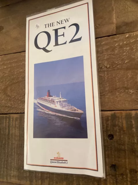 The New QE2. Cunard. R.M.S. Queen Elizabeth 2. Brochure.