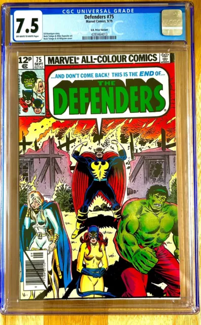 THE DEFENDERS #75   Sept 1979   CGC 7.5 UK Price variant   Marvel Comics