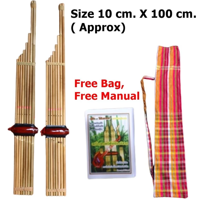 THAI KHAEN BAMBOO Laos Mouth Organ Key Am 8 Traditional Musical