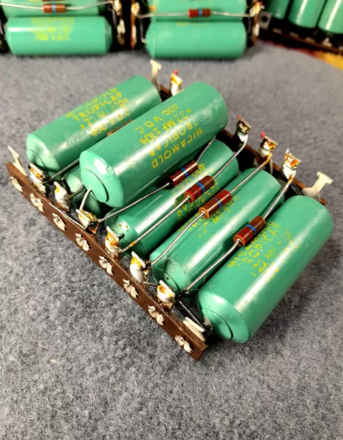 6 Vintage Micamold Tropicap Capacitor .22 MFD 400v Each With Its Own Terminal