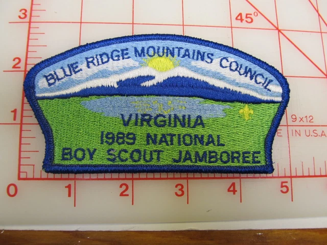 Blue Ridge Mountaiins Council 1989 Jamboree JSP collectible patch (b46)