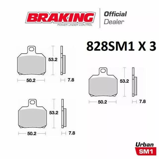 Braking Kit Pastiglie Freno Anteriori+Posteriori Piaggio Beverly 500 2004 2005