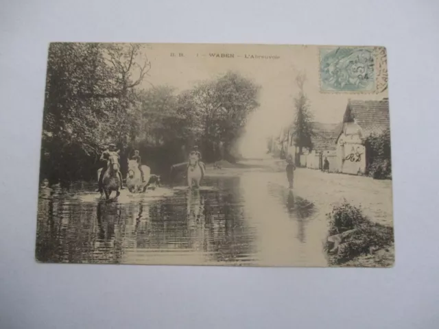 Cpa Pas De Calais 62 Waben L'abreuvoir