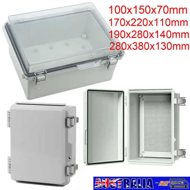 IP67 Waterproof Hinged Lid ABS Enclosure Junction Box Electrical Project Case M
