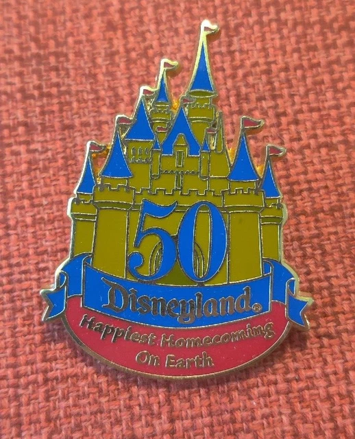 Disneyland 5Oth Anniversary Pin Sleeping Beauty Castle 2004