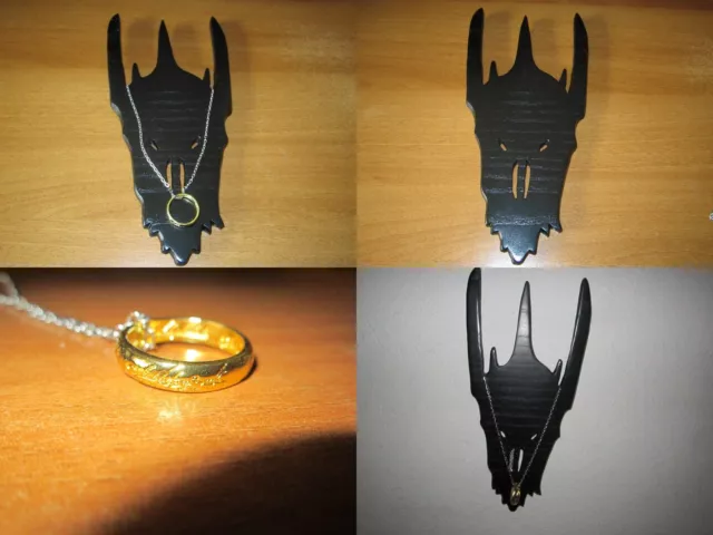 IL SIGNORE DEGLI ANELLI LORD OF THE RINGS  Unico Anello One Ring Sauron Helm