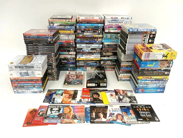 HUGE DVD BUNDLE Films TV Shows Comedy 007 Star Wars Mixed Genres Box ...