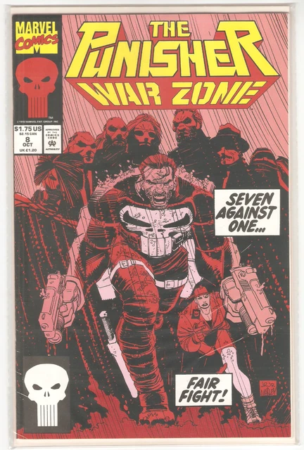 Punisher War Zone (1992 1St Series) #8 Oct 1992 High Grade Marvel Comic 9.4 Nm