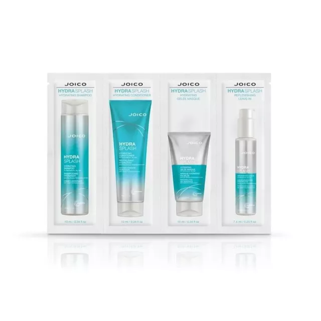 Joico Hydra Splash Shampoo, Conditioner, Gelee Masque 10ml & Leave-In 7.4ml