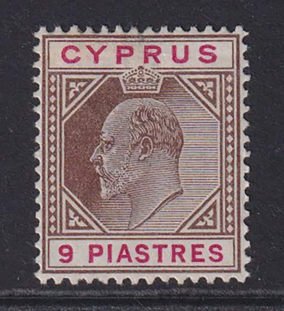 Cyprus. 1904. SG 56, 9pi brown & carmine. Fine mounted mint. Cat £130.