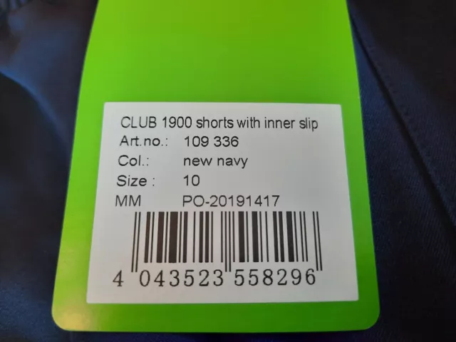 ERIMA Club 1900 – Short mit Eitkett, Farbe: New Navy, Größe: 10 2