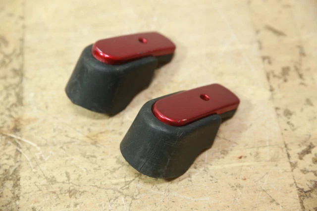 PAR Cubiertas para brazos Quantum 610/Jazzy 610 Caster Tapas ROJAS para neumáticos de rueda