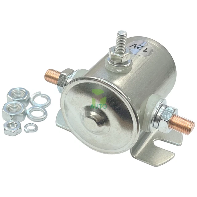 CONTINUOUS SOLENOID RELAY 12V 3 Terminal Heavy Duty Winch For Golf