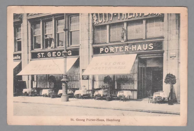 ++ Hamburg - St. Georg Porter - Haus - Hachmannplatz 3 um 1910 ++