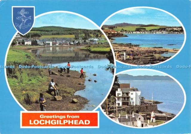 D072858 Greetings From Lochgilphead. Crinan. E. T. W. Dennis. Multi View