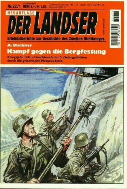 Der Landser Nr.2271 "Kampf gegen die Bergfestung" Metaxas-Linie