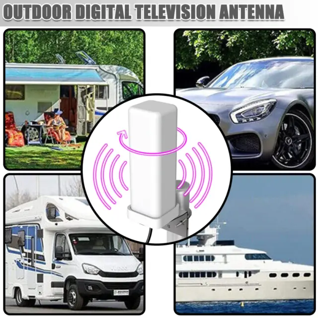 New 6000 Miles HDTV 1080P Outdoor HD 4K Digital TV Antenna 360° Signal A