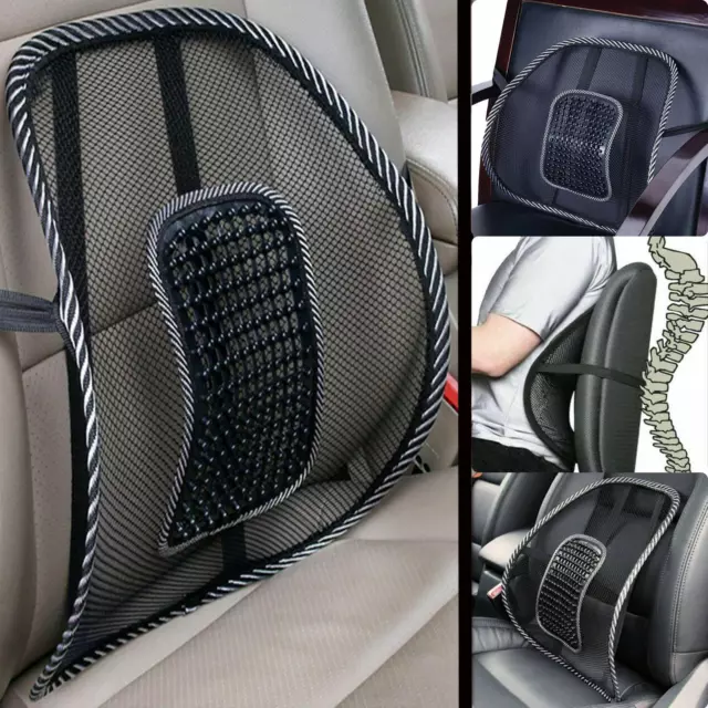 Lower Back Support Car Seat Lumbar and Office Chair Relief Pain Mesh Cushion UK