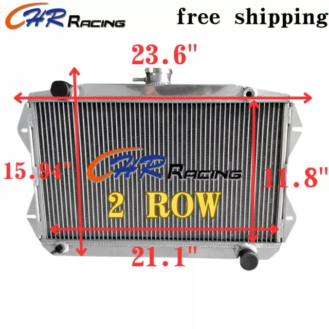 For 1965 1966 1967 1968 Sunbeam Alpine Series V 1.7L L4 MT Aluminum Radiator