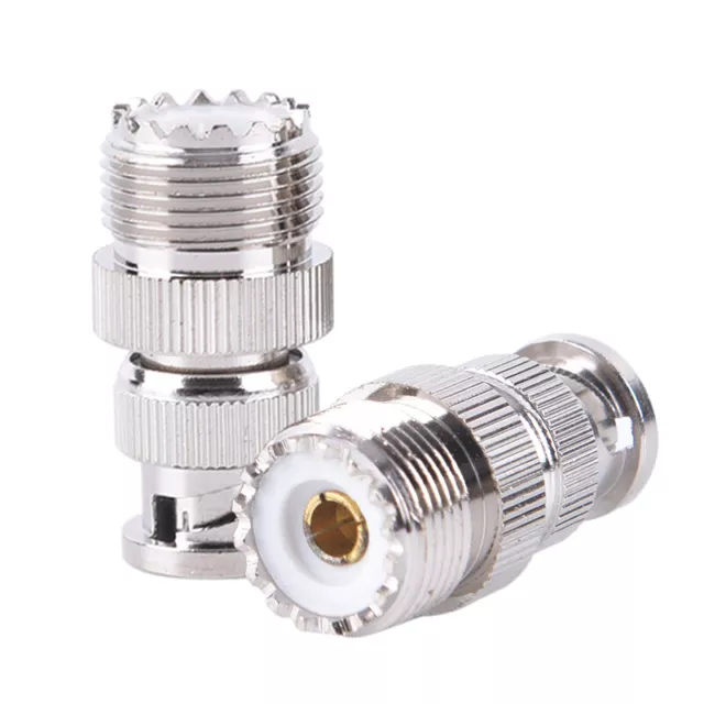BNC Male Plug To SO239 UHF PL-259 Jack RF Female Coaxial Adapter Cable Connec ZT