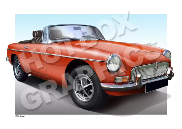 Mgb Mgbgt Print - Personalised Illustration Of Your Car