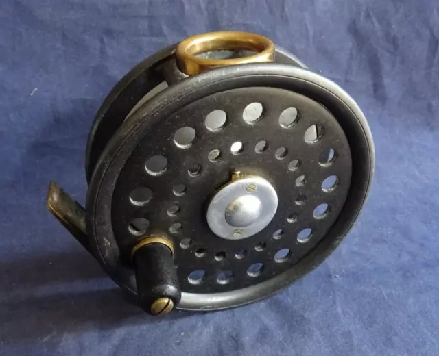 SHARPES DELUXE BRASS & BRUSHED STEEL PRIEST TROUT SALMON FLY ROD REEL  FISHING