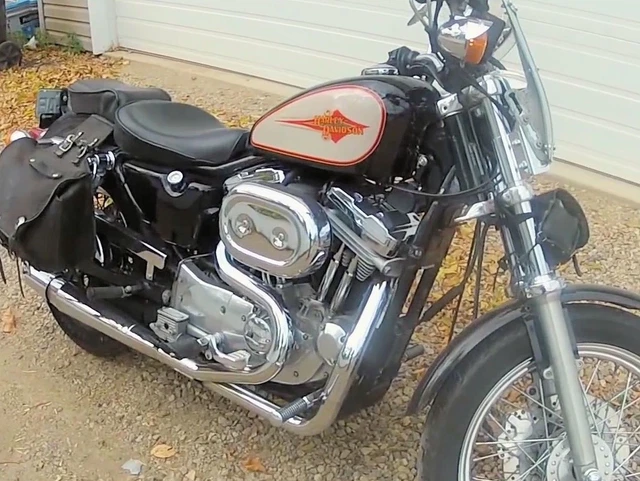 Thunderheader 2 into 1 Chrome Exhaust Pipe System Harley Sportster XL 1986-2003