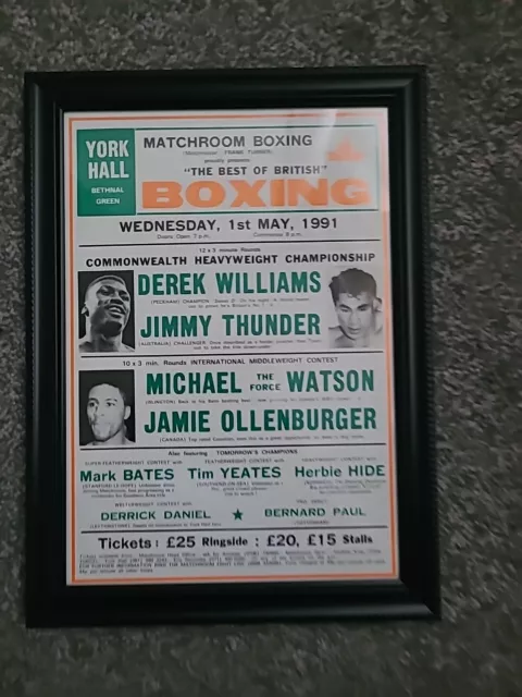 original boxing flyer