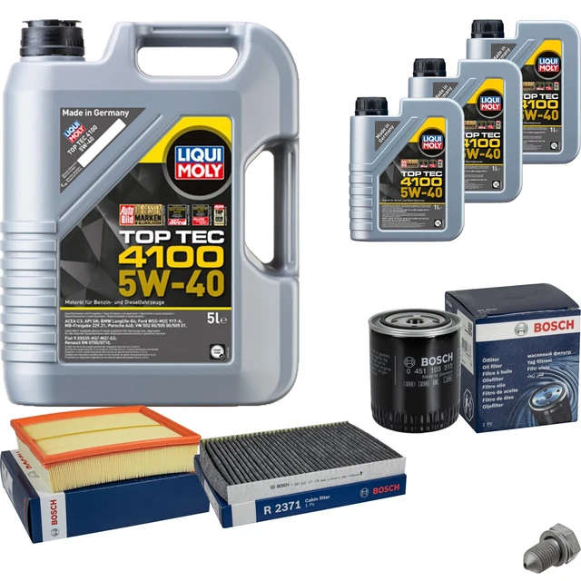 Inspectiepakket 10 L LM Top Tec 4100 5W-40 MANN filterpakket 9804563