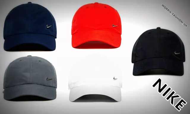 Nike Mens/Kids Metal Swoosh Cap Baseball Hat Nike Logo Adjustable Nike Logo Golf
