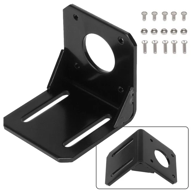 Support De Montage Moteur Pas à Pas NEMA 17 - Lot De 4, En Acier 3mm, Vis M3 Incluses, Pour Impression 3D/CNC