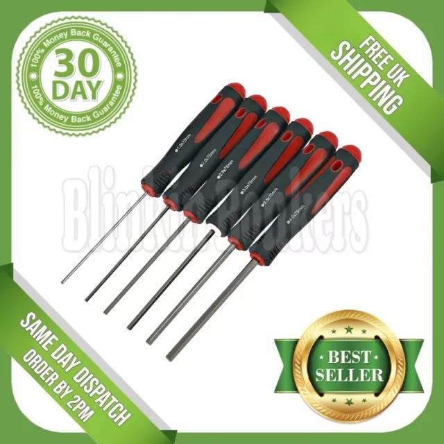 6Pc Hex Screwdriver Set Alan Allen 1.5,2,2.5,3.3.5,4Mm Precision Metric Driver