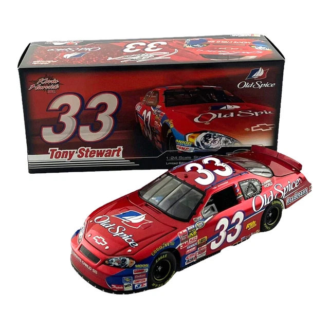 124 SCALE TONY Stewart 33 Old Spice Diecast Vehicle 2007 Action 69.