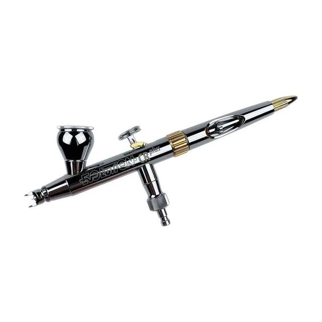 Kit Aérographe Ovaga Double Action - Pistolet à Gravité 1/4 Oz, Tasse Argenté, Neuf