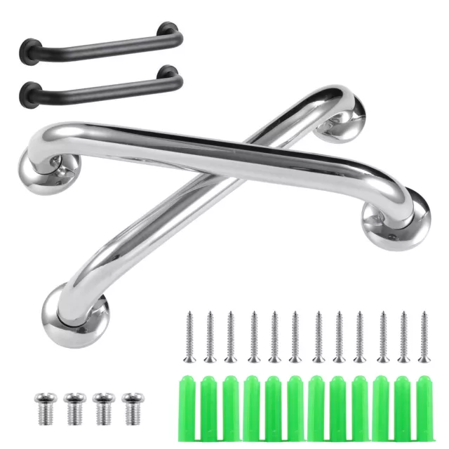 2X Safety Grab Bar Bathroom Support Handle Steel Bath Shower Toilet Hand Rail